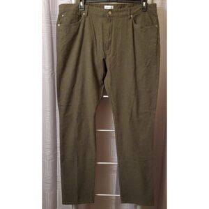 NWT Peter Millar Cotton Stretch Flannel Five Pocket Pants Loden‎ Green Size 40
